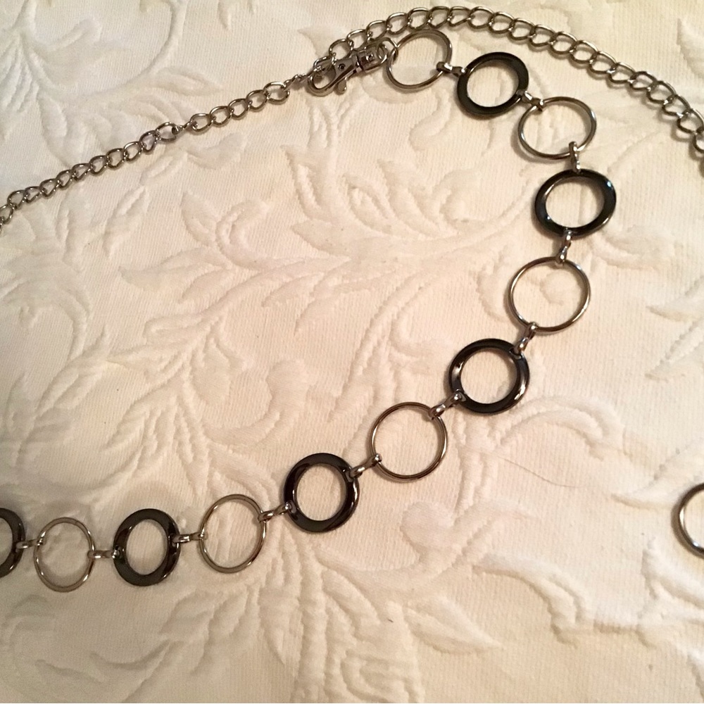 Metal Circle Chain Belt 1970s 1980s 1990s Mother’s Father’s Day Unisex